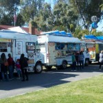 A couple trucks out at the Youth Expo