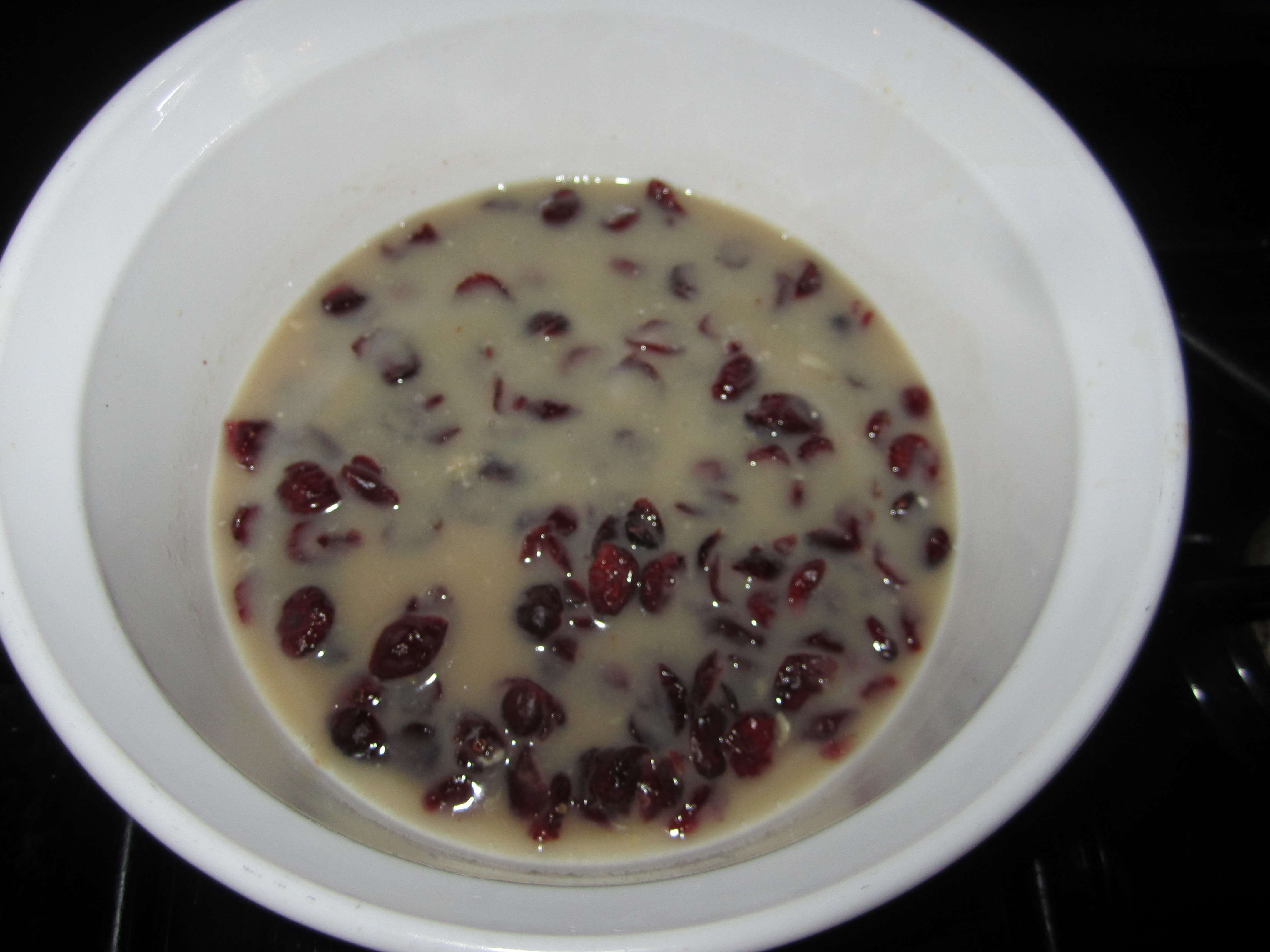 Soak the cranberries Soak the cranberries