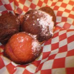 Deep Fried Kool Aid! Kool Aid added to the bignet style dough and then extra sprinked on top for good measure