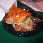 Spanikopita from the Greek Vendor