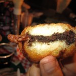 Bitten into Deep Fried Girl Scout Thin Mint