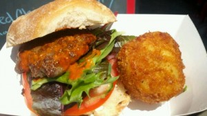 home skillet lamb burger