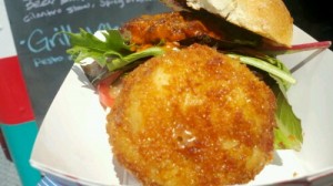 Home Skillet truffled mac and cheese ball