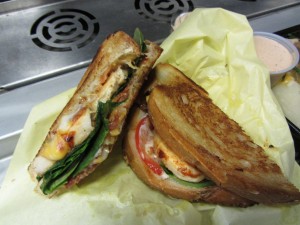 Spudrunners Food Truck Chipotle Grilled Cheese sandwich 
