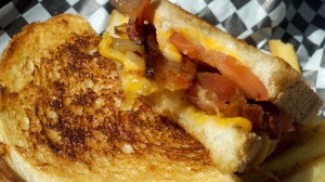 Spudrunners Food Truck Bacon Grilled Cheese Sandwich