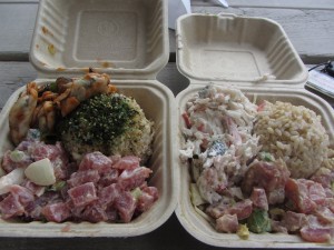 Big Island Hawaii Mom and Pop Shops - Da Poke Shack Plate Big Island Hawaii Mom and Pop Shops - Da Poke Shack Plate