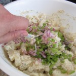 Potato Salad Recipe - Fold in the eggs,  onions and celery