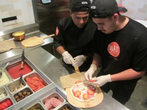 Blaze Pizza line assembly