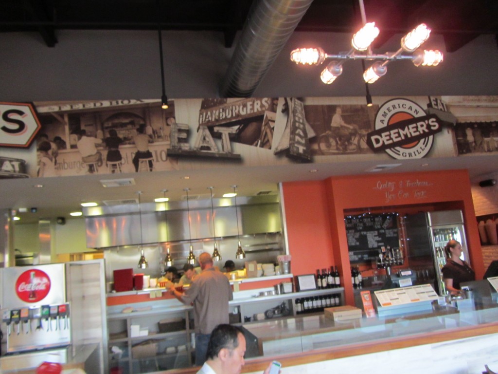 Deemer's American Grill has a throw back look but using sepia photographs. They had a very steady flow of traffic. 