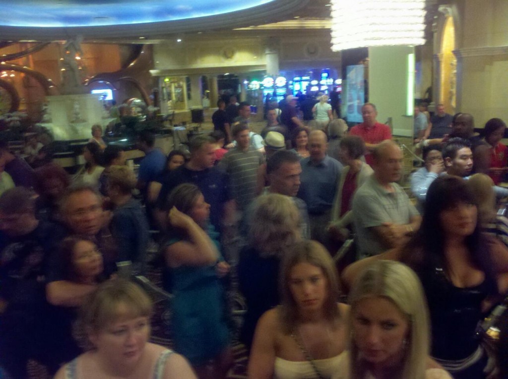 Line for Bacchanal Buffet