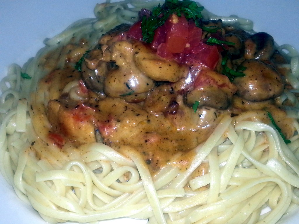 Blackened Chicken Pasta - Nicely Done Flavors, although the pasta was a tad too overcooked for my preference. Too each their own