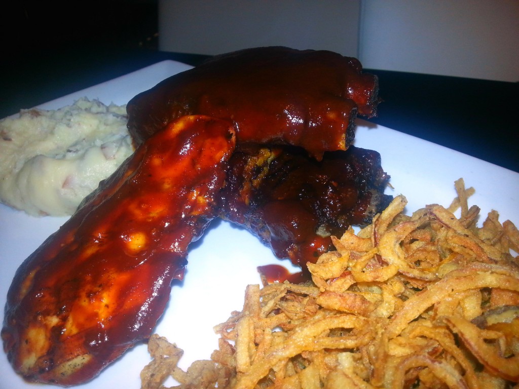 Blackjack Chicken and Ribs - Although this isn't a traditional smokehouse, Dave and Busters did a nice job with these fall off the bone ribs