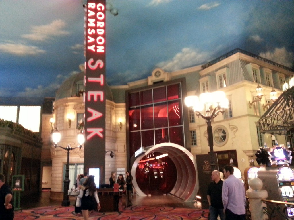 Gordon Ramsay Steak exterior in the Paris Hotel Casino