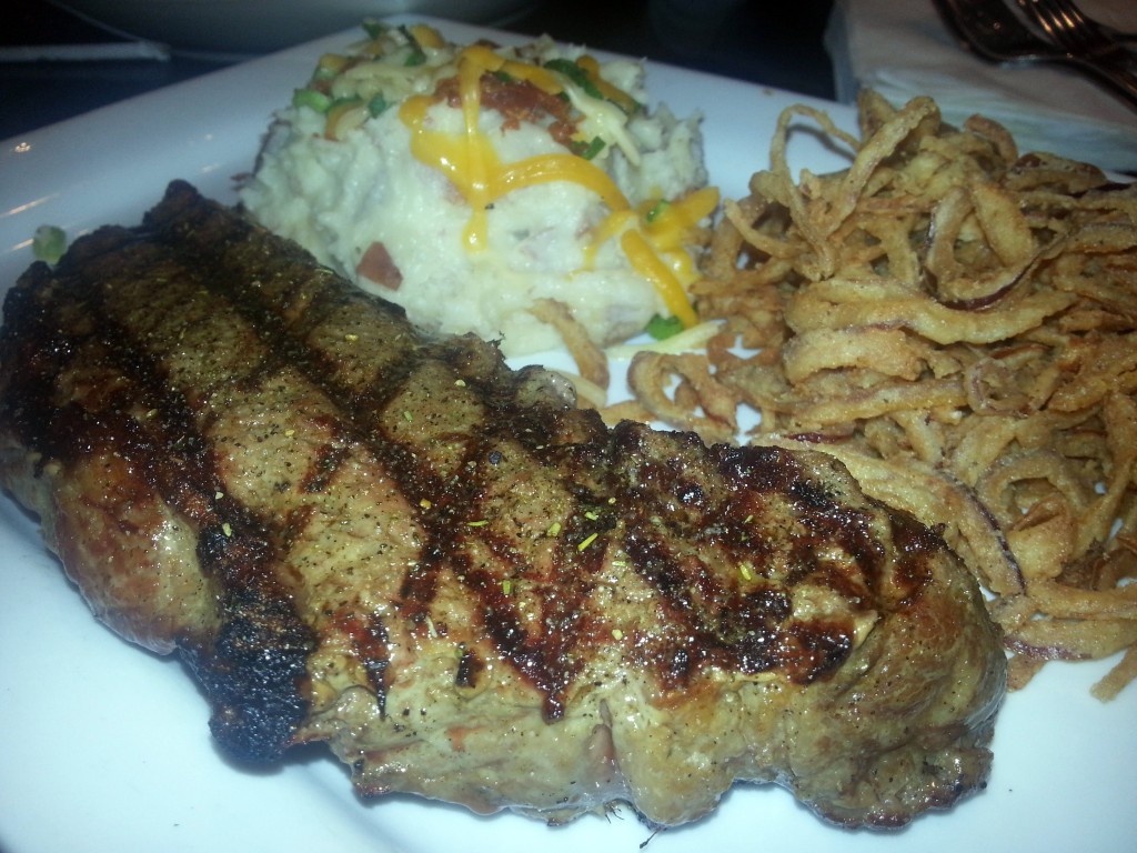 The New York Strip Steak was actually pretty impressive. It appeared to have been aged and was actually juicy, flavorful and cooked a perfect medium rare