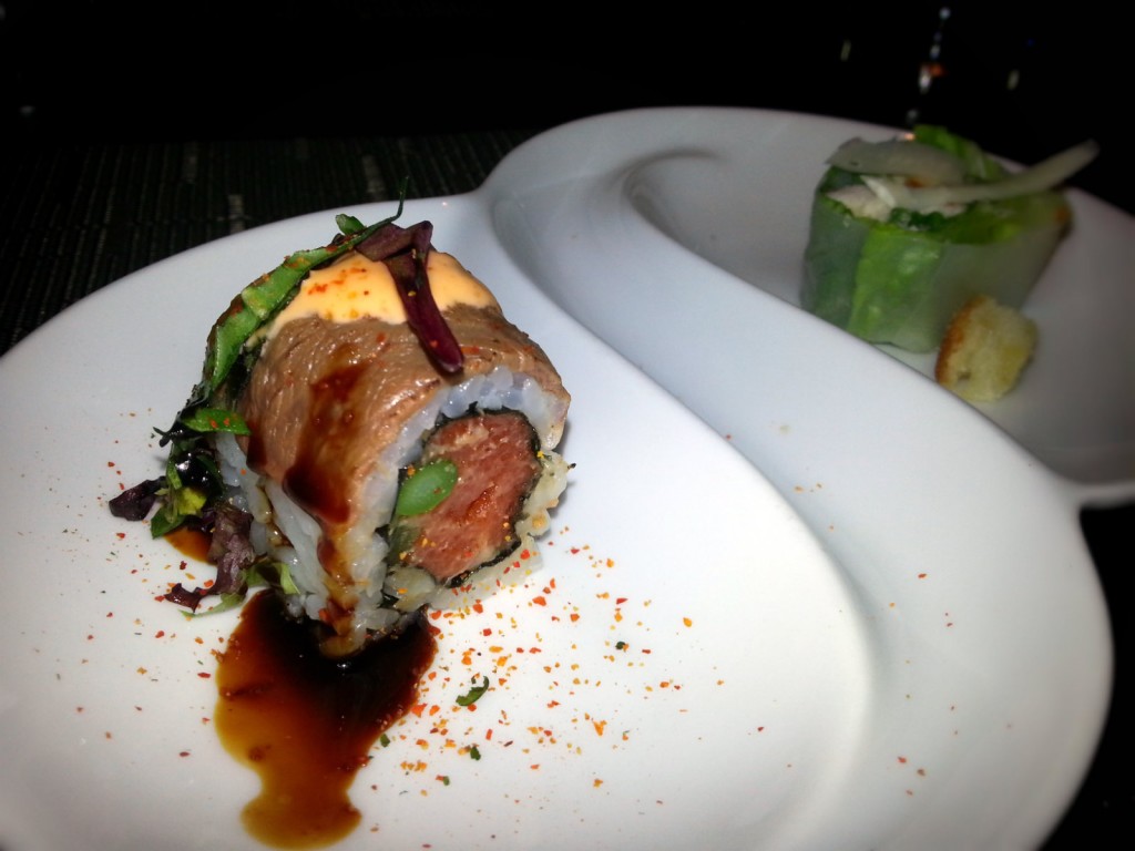 ANQI Orange County Restaurant Week  1st  Course Surf and Turf roll 