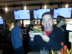Slaters 5050 Custom Burger Tom Holding