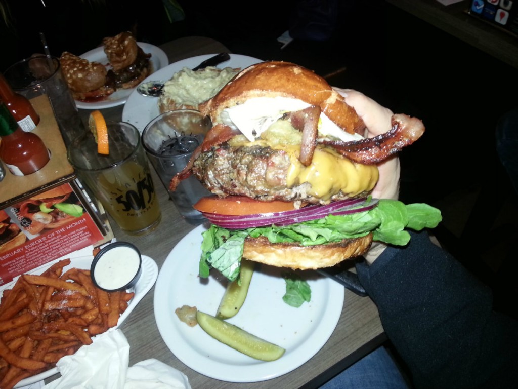 Slater's 50/50 Burger