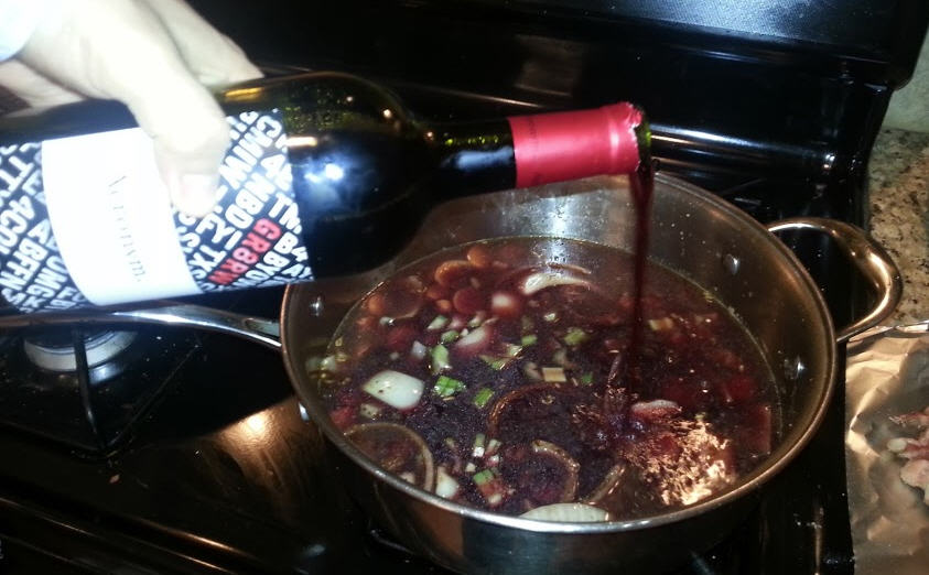 Lamb Tamale prepare braising fluids