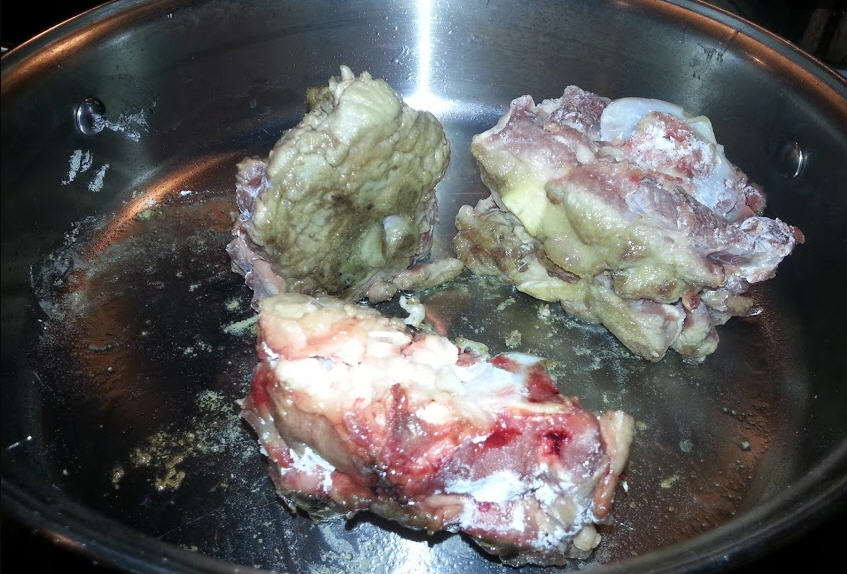 Lamb Tamale brown the lamb