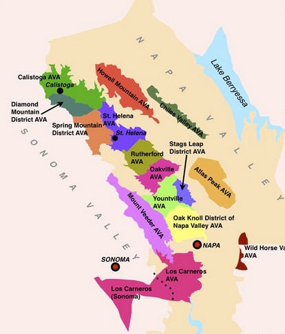 Napa Valley Wine Growing Appellatians