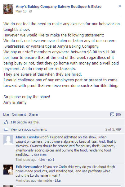 Amy's Baking Company Hell's Kitchen Finale