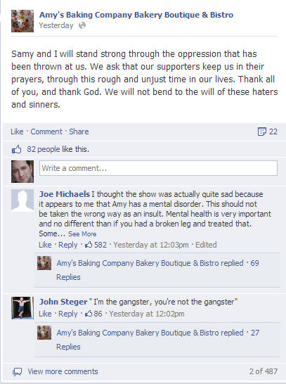 Amy's Baking Company Kitchen Nightmare Finale