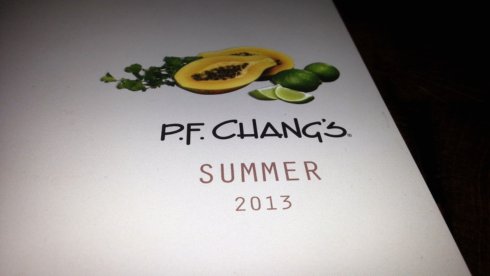 P.F. Changs mneu