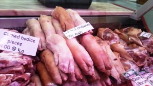 Cork Ireland English Market Meat  Pigs Feet