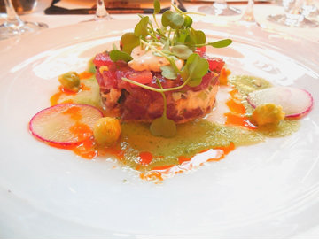 Halter Ranch Tasting fish