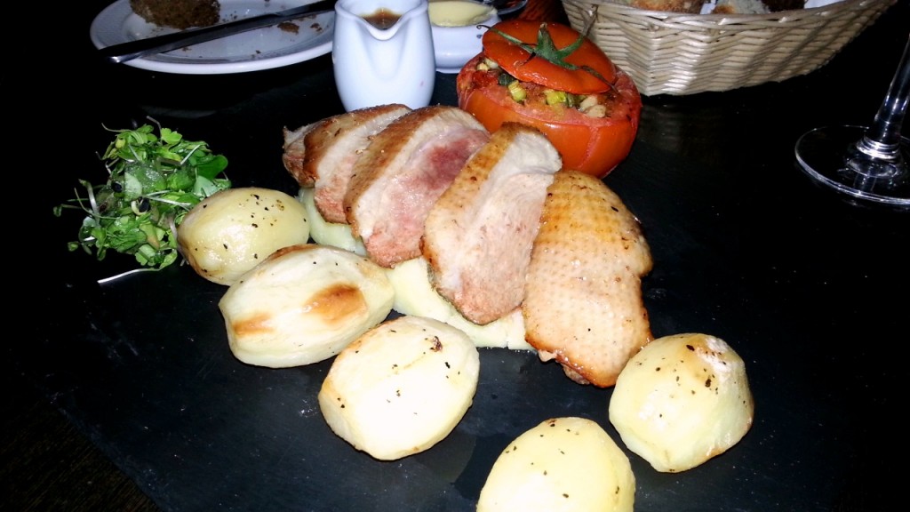 The flavors in this duck dish were pure and simple, allowing the duck to stake center stage on this dish.