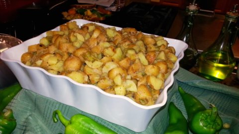 Melissa's Hatch Chile Cook book recipe Dutch Yellow Potatoes Salad with Roasted Hatch Chile Vinaigrette