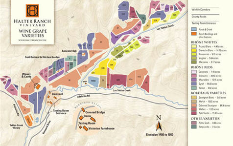 halter Ranch wine blocks