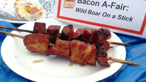 OC Fair Bacon A-Fair Wild Boar On Stick