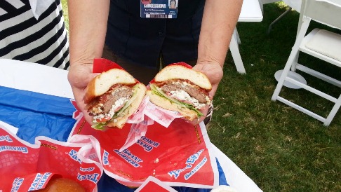 OC Fair GrantBurger Blue Cheese Burger