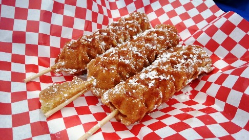 OC Fair Chicken Charlie Waffle Dog