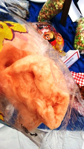 OC Fair Tasty Treats Bacon Cotton Candy