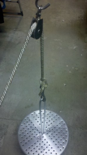 Make yourself a deep fried turkey Pulley System