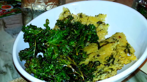 Greenleaf Cocktails Crispy Kale and Parmesan Chips