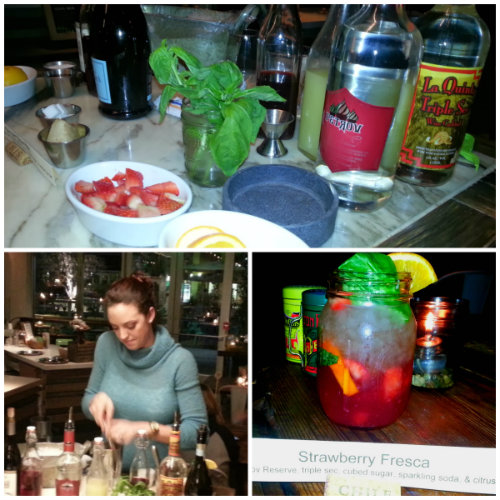 Greenleaf's wine based cocktails follows the same practice as their salads, made from scratch and using fresh ingredients