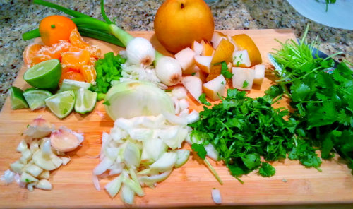 Southwest Korean Steak Mise en place