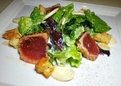2nd course -  Furikake Ahi Caeser for Roy's Newport Beach Restaurant Week`