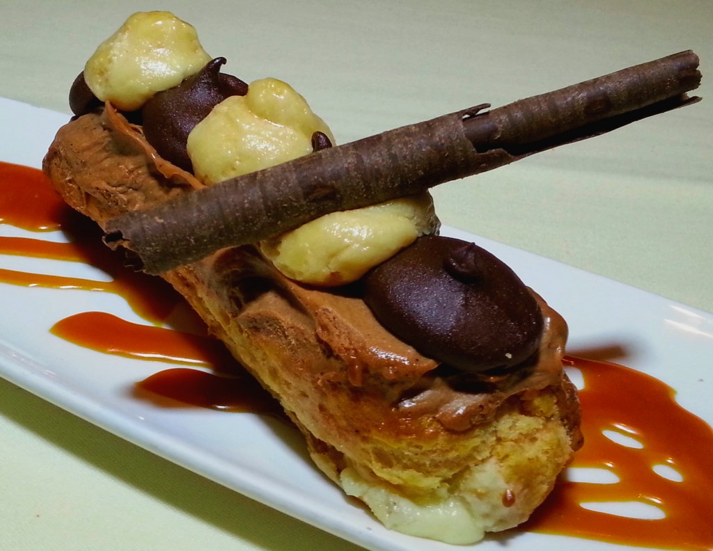Dessert - Chocolate eclair with butterscotch for Roy's  Newport Beach Restaurant Week menu