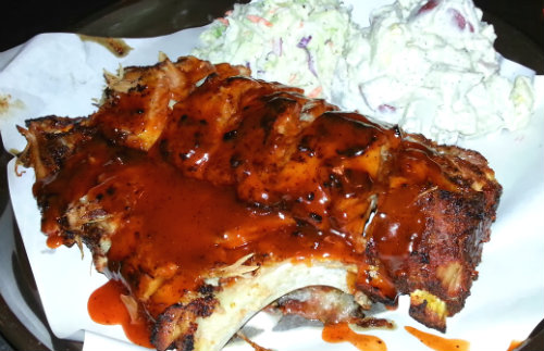 Phil's BBQ Baby Back Ribs Full Rack Frontal View