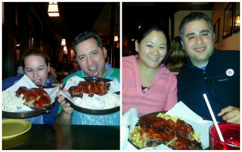 Phil's BBQ Tom and Daniele with our Guides