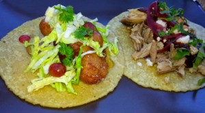 Taco Maria Fish Taco and Mole Taco