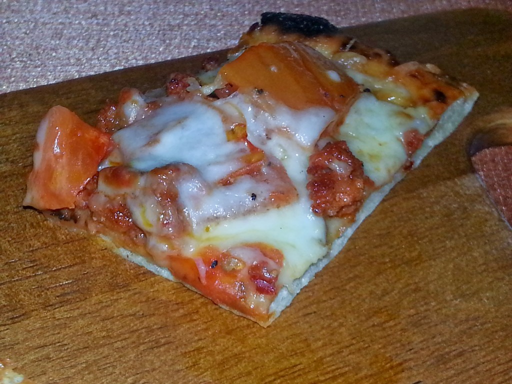 Shades Restaurant  Flatbread with local chorizo