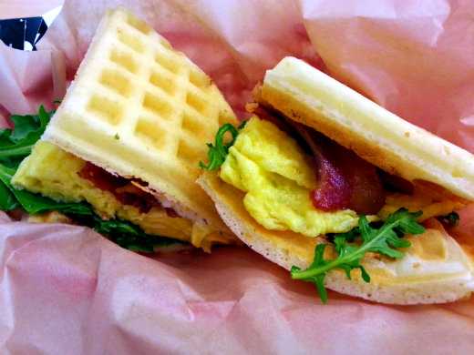 Gaufree  Oraganic Eggs and Bacon