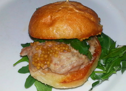 Shades Restaurant Coconut Milk Braised Pork Slider