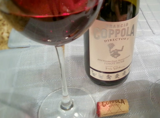 Coppola Wine -  Director's Cut Pinot Noir Poured