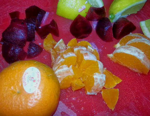 Recipe Crusted Goat Cheese with Beets produce mise en place Recipe Crusted Goat Cheese with Beets produce mise en place